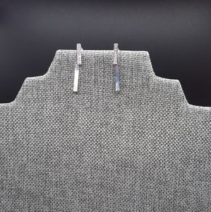 Adjustable Silver and Rhinestone Drop Earrings